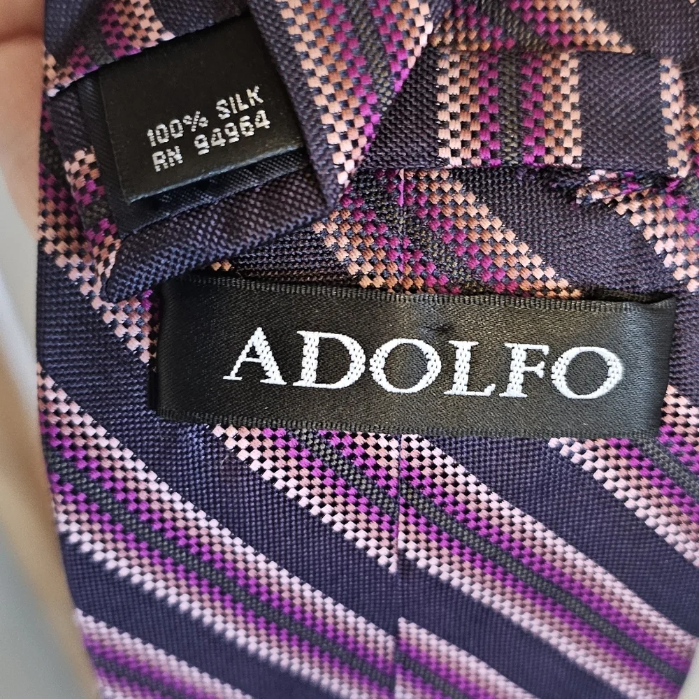 LOT Of 2 Silk Ties Adolfo And J. Garcia